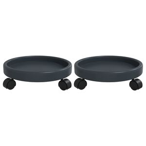 vidaXL 2 db sz&uuml;rke kerekes vir&aacute;gtart&oacute; &aacute;tm&eacute;rő 34 cm 35 kg