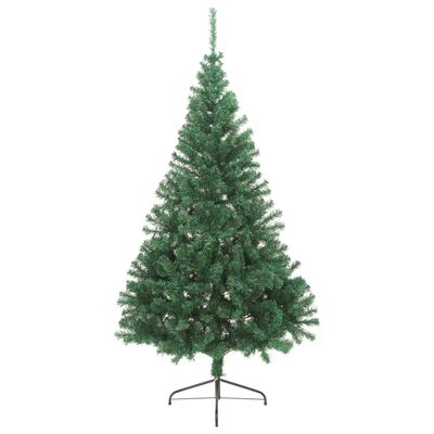 vidaXL zöld PVC fél műkarácsonyfa állvánnyal 180 cm