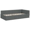 vidaXL Sarok&aacute;gy keret S&ouml;t&eacute;tsz&uuml;rke 100 x 203 cm sz&ouml;vet
