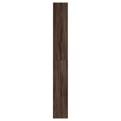 vidaXL barna tölgyszínű szerelt fa cipőszekrény 60 x 21 x 163,5 cm