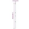 vidaXL Kerítésoszlop Egyéb 52 pcs Szürke 3,2 x 3,2 x 150 cm Acél