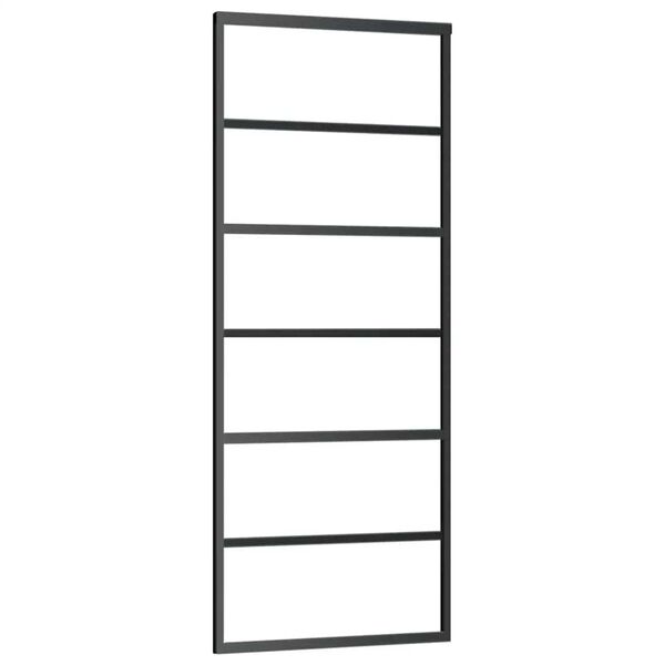 vidaXL ESG &uuml;veg &eacute;s alum&iacute;nium tol&oacute;ajt&oacute; f&eacute;mszerelv&eacute;ny-szettel 76x205 cm