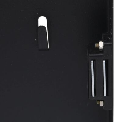 vidaXL fekete kulcsszekrény mágneses lappal 30 x 20 x 5,5 cm
