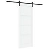 vidaXL Cs&uacute;sz&oacute; ajt&oacute; ORKDAL 83 x 211 cm Szerelt Fa Feh&eacute;r &eacute;s Fekete