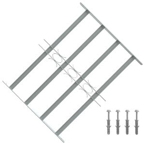 vidaXL Ablakr&aacute;csok 500-650 mm Horganyzott Ac&eacute;l Ez&uuml;st