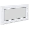 vidaXL Pinceablak RISOR 110 x 50 cm PVC &eacute;s &Uuml;veg Feh&eacute;r