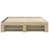 vidaXL sonoma tölgy színű szerelt fa ágykeret matrac nélkül 150x200 cm