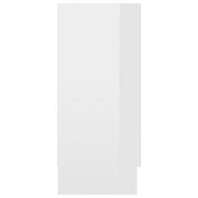 vidaXL magasfényű fehér forgácslap komód 120 x 30,5 x 70 cm