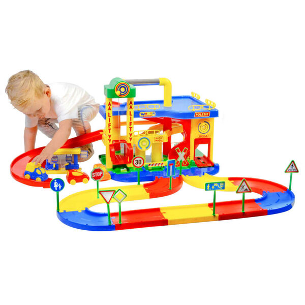 Polesie Wader 8 r&eacute;szes 3 szintes PP gar&aacute;zsparkol&oacute;szett 100x90x38 cm