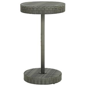 vidaXL sz&uuml;rke polyrattan kerti asztal 60,5 x 106 cm