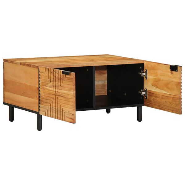 vidaXL tömör akácfa dohányzóasztal 80 x 50 x 40 cm