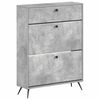 vidaXL Cipőszekr&eacute;ny BREDA 78 x 24 x 103 cm Szerelt Fa Betonsz&uuml;rke
