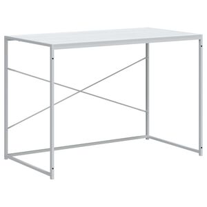 vidaXL feh&eacute;r szerelt fa sz&aacute;m&iacute;t&oacute;g&eacute;pasztal 110 x 60 x 70 cm