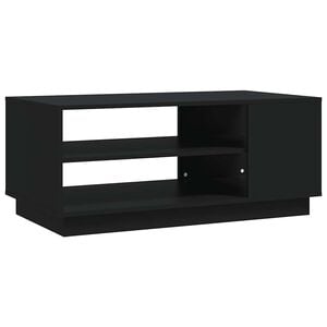vidaXL fekete szerelt fa doh&aacute;nyz&oacute;asztal 102x55x43 cm