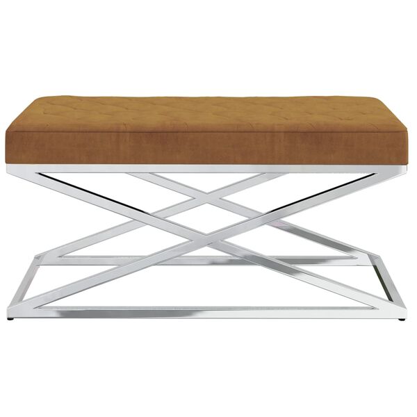 vidaXL barna b&aacute;rsony &eacute;s rozsdamentes ac&eacute;l pad