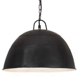 vidaXL kerek fekete ipari vintage f&uuml;ggől&aacute;mpa 25 W 41 cm E27