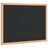 vidaXL fekete kr&eacute;tat&aacute;bla t&ouml;m&ouml;r fenyőfa kerettel 40x30 cm