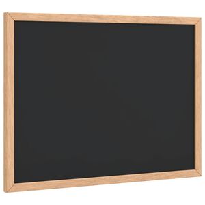 vidaXL fekete kr&eacute;tat&aacute;bla t&ouml;m&ouml;r fenyőfa kerettel 40x30 cm