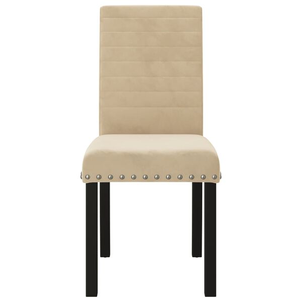 vidaXL 2 db kr&eacute;msz&iacute;nű b&aacute;rsony &eacute;tkezősz&eacute;k