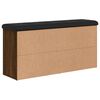 vidaXL barna tölgy színű szerelt fa cipőtároló pad 102 x 32 x 50 cm