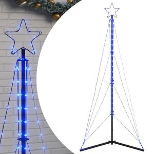 vidaXL k&eacute;k LED kar&aacute;csonyfa 363 LED 182 cm