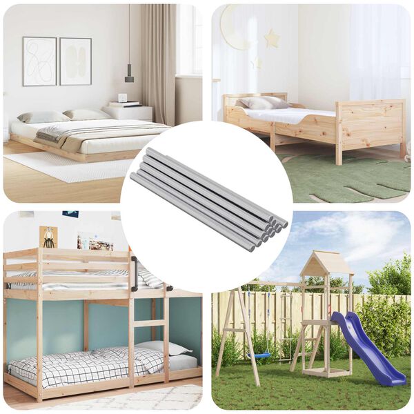 vidaXL Menetes R&uacute;d 900 pcs Ez&uuml;st Ac&eacute;l