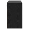 vidaXL Cipőszekr&eacute;ny polcokkal Fekete t&ouml;lgy 103 x 30 x 51 cm Faanyag