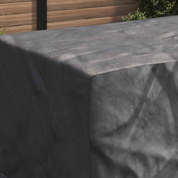 vidaXL B&uacute;tor takar&oacute; Egysz&iacute;nű Fekete 270 x 110 x 70 cm 210D