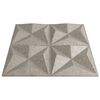 vidaXL 48 db betonmint&aacute;s XPS origami fali panel 50 x 50 cm 12 m&sup2;