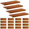 vidaXL L&eacute;pcsőfok 20 db 80 x 30 x 2 cm Barna T&ouml;m&ouml;r T&ouml;lgyfa