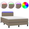 vidaXL t&oacute;psz&iacute;nű sz&ouml;vet rug&oacute;s &eacute;s LED-es &aacute;gy matraccal 120x190cm