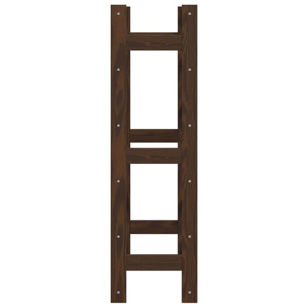 vidaXL barna tömör fenyőfa bortartó 30 palackhoz