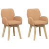 vidaXL Forg&oacute;s &Eacute;tkezős Sz&eacute;kek 2 pcs Boucl&eacute; B&eacute;zs 54 x 58 x 87 cm