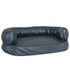 vidaXL s&ouml;t&eacute;tk&eacute;k ergonomikus műbőr kutya&aacute;gy 75 x 53 cm
