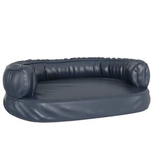 vidaXL s&ouml;t&eacute;tk&eacute;k ergonomikus műbőr kutya&aacute;gy 75 x 53 cm