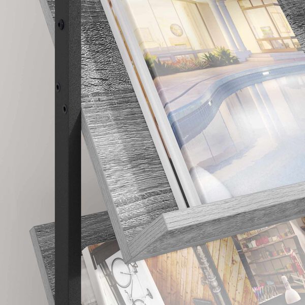 vidaXL Magazin &aacute;llv&aacute;ny Sz&uuml;rke Sonoma 68 x 40 x 123.5 cm Faanyag