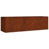 vidaXL corten ac&eacute;l kerti magas&aacute;gy&aacute;s 280x80x80 cm