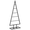 vidaXL F&eacute;m kar&aacute;csonyfa KUOPIO 90 cm F&eacute;m Fekete