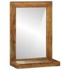vidaXL F&uuml;rdőszobai t&uuml;k&ouml;r polcokkal Barna 50 x 22 x 70 cm T&ouml;m&ouml;r Ak&aacute;cfa