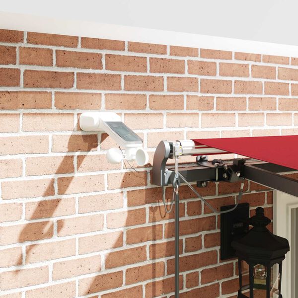 vidaXL Napernyő Anyag tartalmaz Piros 400 &times; 350 cm Poli&eacute;szter