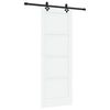 vidaXL Cs&uacute;sz&oacute; ajt&oacute; ORKDAL 78 x 211 cm Szerelt Fa Feh&eacute;r &eacute;s Fekete