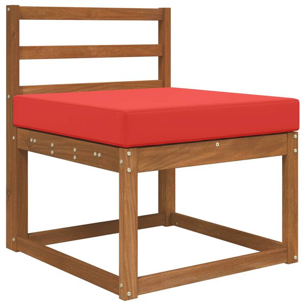 vidaXL K&uuml;lt&eacute;ri kanap&eacute; p&aacute;rna Piros 60 x 60 x 8 cm Poli&eacute;szter