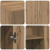 vidaXL Irodai szekr&eacute;ny polcokkal &Ouml;reg fa 70 x 32 x 77.5 cm Faanyag