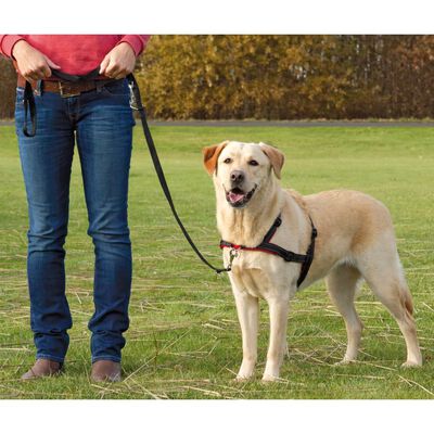 TRIXIE Lead'n'Walk Soft L-XL-es méretű fekete kutyahám 65-105 cm