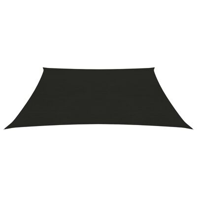 vidaXL fekete HDPE napvitorla 160 g/m² 3/4 x 2