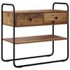 vidaXL Konzolasztal Antik Fa 80 x 40 x 75 cm Szerelt Fa