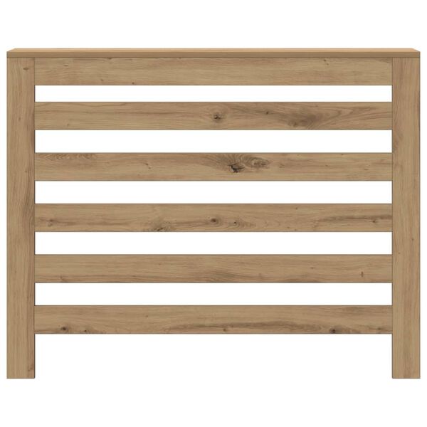 vidaXL k&eacute;zműves t&ouml;lgy sz&iacute;nű szerelt fa radi&aacute;torburkolat 104x20x82 cm