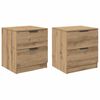 vidaXL &Eacute;jjeliszekr&eacute;ny 2 pcs Artisan t&ouml;lgy 45 x 39 x 50cm Faanyag