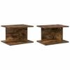 vidaXL &Eacute;jjeli asztal 2 db F&uuml;st&ouml;lt t&ouml;lgy 40 x 30 x 25 cm Szerelt Fa
