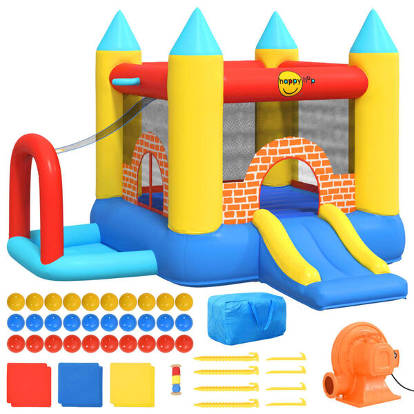 Happy Hop felfújható PVC ugráló csúszdával 300 x 280 x 202 cm